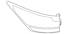 Lampă aripă exterioară Lexus RX350h RX500h 23-25 , stânga