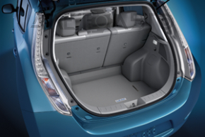 Ковер багажника ткань Nissan Leaf 13-17 серый