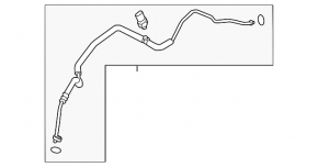 Трубка кондиционера компрессор-печка Mazda CX-50 23-26 2.5
