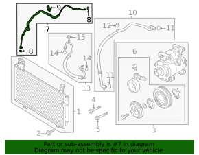 Трубка кондиционера компрессор-печка Mazda CX-50 23-26 2.5