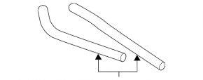 Conductă de răcire a radiatorului cu ulei Mitsubishi Outlander 14-20 2.4, 3.0
