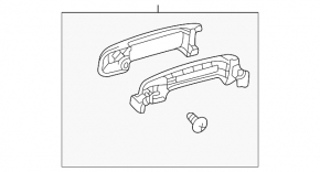 Ручка двери внешняя передняя правая Toyota Sequoia 08-19