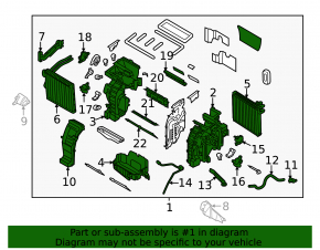 Печка в сборе Kia Forte 4d 14-14 дорест, manual