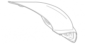 Крышка багажника Mercedes C-class W205 15-21 алюминий, графит 992