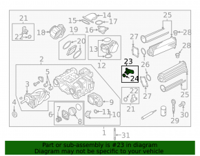 MAP sensor Porsche Macan 15-18 3.0T, 3.6T