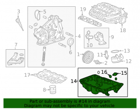 Поддон масляный Honda Accord 13-17 3.5