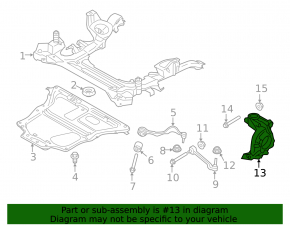 Цапфа передняя левая BMW 4 F32/33/36 14-20 AWD