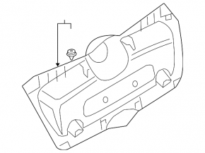 Обшивка двери багажника Mini Cooper F56 3d 14-24 черн