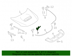 Încuietoare capotă Subaru Forester 08-13