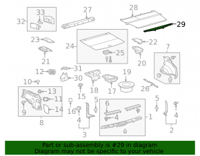 Накладка обшивки багажника Lexus RX350 RX450h 10-15 серая, царапины