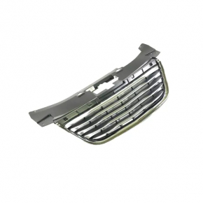 Решетка радиатора grill Chrysler 200 11-14 серая с хромом