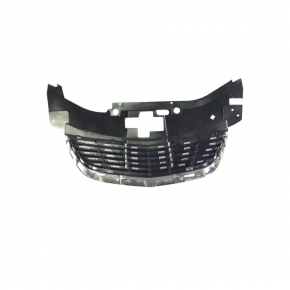 Решетка радиатора grill Chrysler 200 11-14 серая с хромом