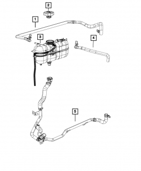 Furtun sistem de răcire Jeep Cherokee KL 19-23 2.0T