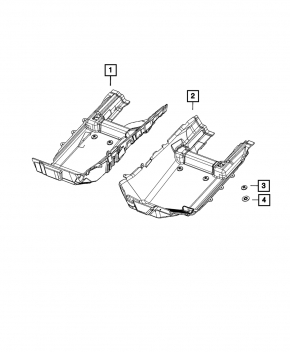 Covoraș podea față stânga Jeep Compass 22-25 negru