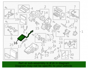 Радиатор отопителя печки Mazda3 MPS 09-13