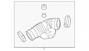 Воздуховод на коллектор правый Infiniti G25 G35 4d 06-12