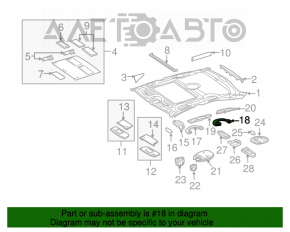 Ручка потолка задняя Mercedes W211 беж