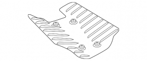 Protecția brațului inferior spate stânga BMW X3 G01 18-21 nou original