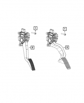 Педаль газа Jeep Cherokee KL 14-23