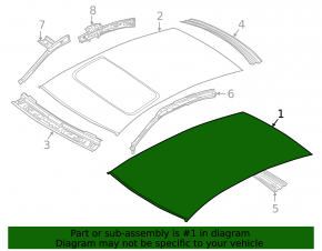 Acoperiș metalic VW Passat 20-22 fără trapă