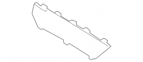 Заглушка центральной консоли левая Lexus RX300 RX330 RX350 RX400h 04-08 бежевая