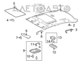 Ручка потолка левая беж Toyota Prius 20 04-05