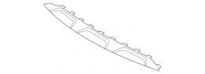 Губа переднего бампера Mercedes X167 GLS 450 580 20-23 AMG pkg, night pkg