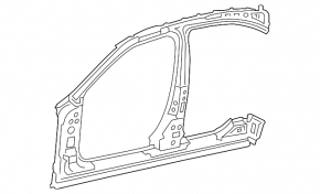 Стойка кузова центральная правая Mercedes A-class V177 19-22