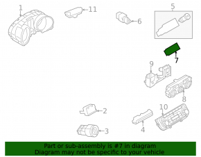 Кнопка давления в шинах VW Passat 20-22