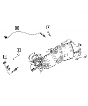 Лямбда-зонд левый первый Jeep Grand Cherokee WL 22-26 PHEV