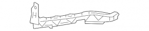 Крепление переднего бампера под фарой правое Honda Crosstour 10-15 2013-15