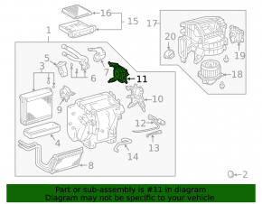 Актуатор моторчик привод печки кондиционер Toyota FJ Cruiser 07-14
