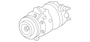 Компрессор кондиционера Land Rover Discovery 17-20 3.0d