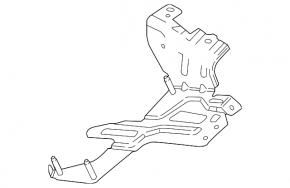 Кронштейн крепление блока ECU нижний Mazda CX-9 16-23