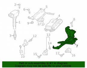 Кронштейн крепление блока ECU нижний Mazda CX-9 16-23