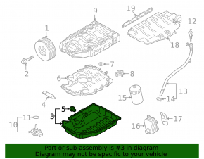 Поддон двигателя Audi A4 B8 08-16 2.0T