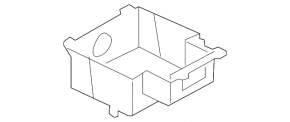 Buzunar consola centrală Audi A4 B8 13-16, zgârieturi