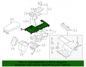 Накладка зеркала внутрисалонного Kia K5 21-24