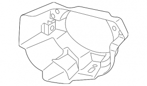 Suport proiector ceață stânga Mazda 3 14-16 BM