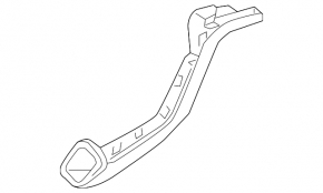 Накладка петли крышки багажника левая Mazda 6 14-21 черн