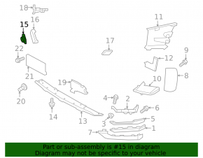 Capac cârlig remorcare bara față Land Rover Range Rover Evoque 19-23