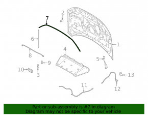 Garnitura capota centrala fata Ford Bronco Sport 21-25