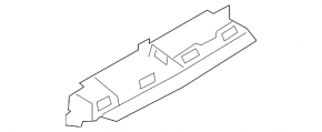 Suport bara spate, central, BMW X5 G05 19-25 Cu model m, capac bara și componente, Fără tip m, capac bara și componente, Fără pachet m, capac bara și componente