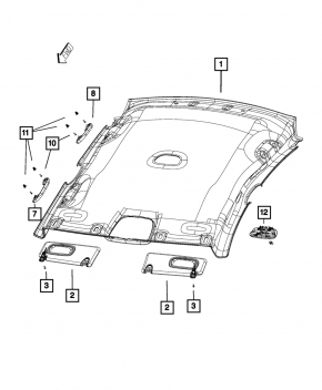 Capota stângă Chrysler 200 15-17 neagră