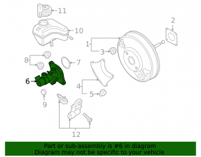 Главный тормозной цилиндр Audi Q3 8U 15-18