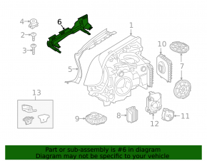 Suport far stânga BMW 5 G30 17-23
