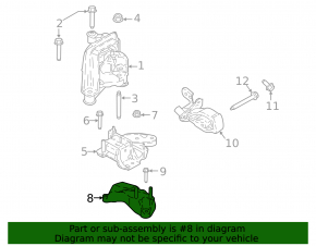 Кронштейн левой подушки двигателя Ford Ecosport 18-21 1.0T