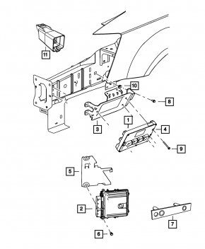 Блок ECU компьютер двигателя Dodge Grand Caravan 11-14