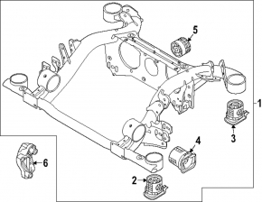 Кронштейн заднего двигателя задний Volkswagen ID.4 21-22