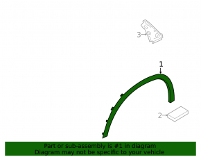 Накладка арки крыла передняя правая BMW X7 G07 19-22